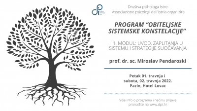 Dru&scaron;tvo psihologa Istre - Obiteljske sistemske konstelacije - obavijest o edukaciji