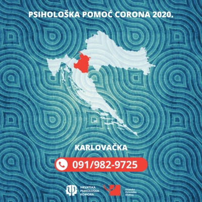 Telefon za psiholo&scaron;ku pomoć u Karlovačkoj županiji