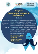 Dru&scaron;tvo psihologa Zadar - okrugli stol pod nazivom &ldquo;(Mentalno) zdravlje mu&scaron;karaca&rdquo; - 27.11.25.