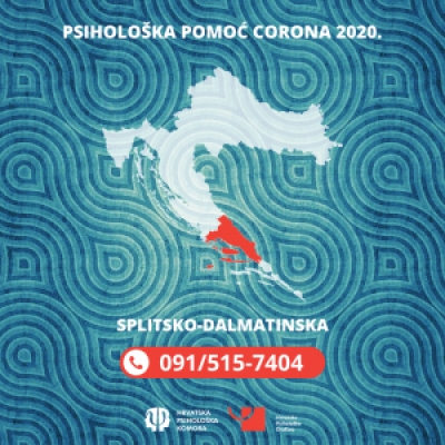 Telefonska psiholo&scaron;ka pomoć u Splitsko-dalmatinskoj županiji