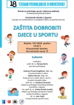Sekcija za psihologiju sporta i tjelesnog vježbanja - u 18. Tjednu psihologije