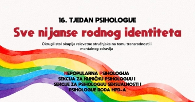 Sekcija za psihologiju seksualnosti i psihologiju roda - u 16. Tjednu psihologije