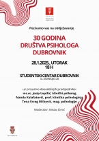 Dru&scaron;tvo psihologa Dubrovnik - poziva na obilježavanje obljetnice!