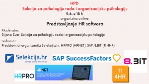 Sekcija za psihologiju rada i organizacijsku psihologiju - najava 2 online predavanja