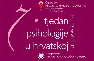 7. tjedan psihologije u Hrvatskoj - uključite se!