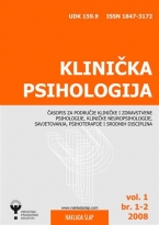 Klinička psihologije - časopis uvr&scaron;ten u APA bazu sažetaka PsysINFO
