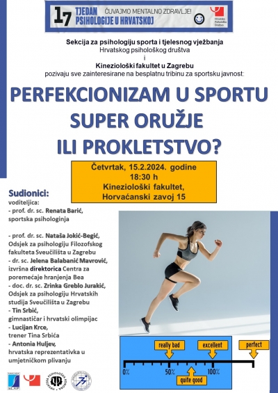 Sekcija za psihologiju sporta i tjelesnog vježbanja - pozv na tribinu na KIF-u